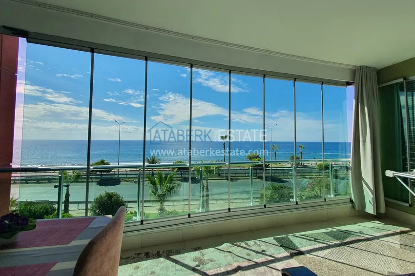 Kupuj  Apartament z jedną sypialnią z przeszklonym balkonem i widokiem na morze, pierwsza linia brzegowa - dzielnica Kestel, Alanya 9 