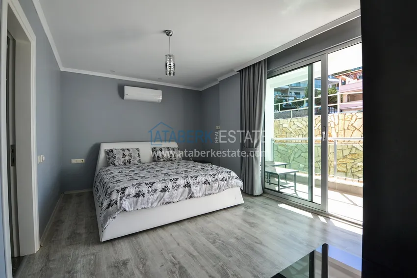 Kupuj  Umeblowany apartament z dwiema sypialniami i widokiem na morze w Kargicak, Alanya 9 