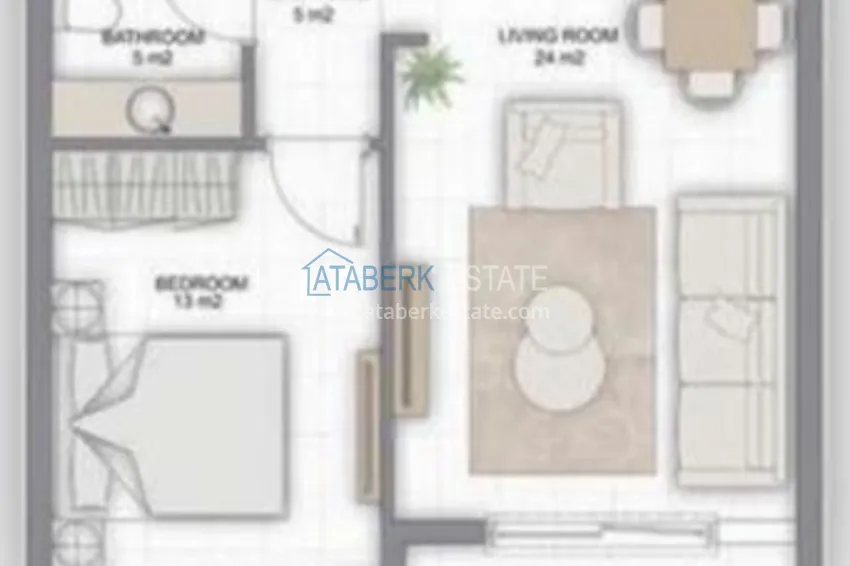 Kupuj taniej W pełni wykończony apartament z dostępem do basenu w Avsallar, Alanya 1 