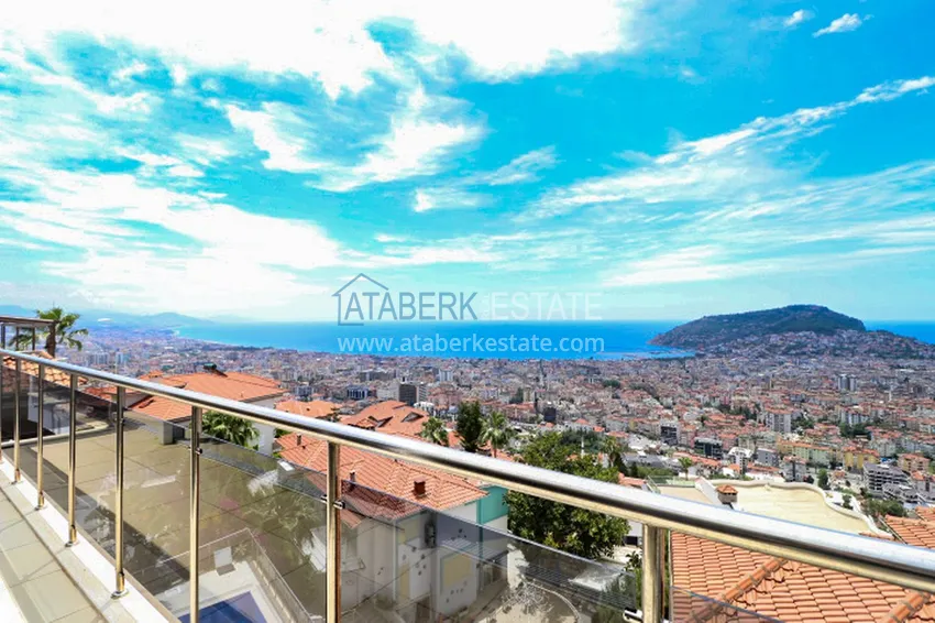 Kupuj  Luksusowa willa z panoramicznym widokiem na morze i zamek w Alanyi — dzielnica Kucukhasbahce 21 