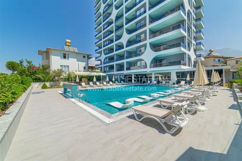 Jednopokojowy apartament z widokiem na morze i góry, dzielnica Mahmutlar — Alanya 1 