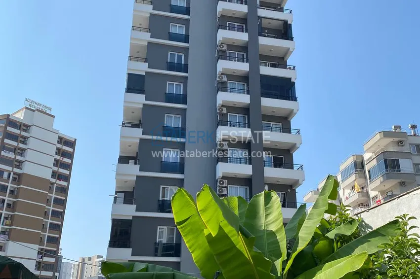 Apartament pod klucz 1+1 z widokiem na morze w Teja, Mersin 1
