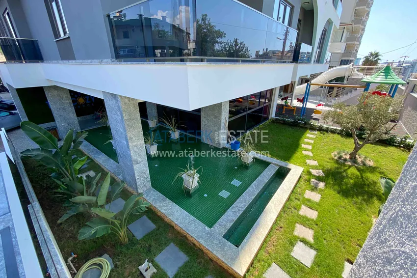 Jednopokojowy apartament z widokiem na morze i góry, dzielnica Mahmutlar — Alanya 8 