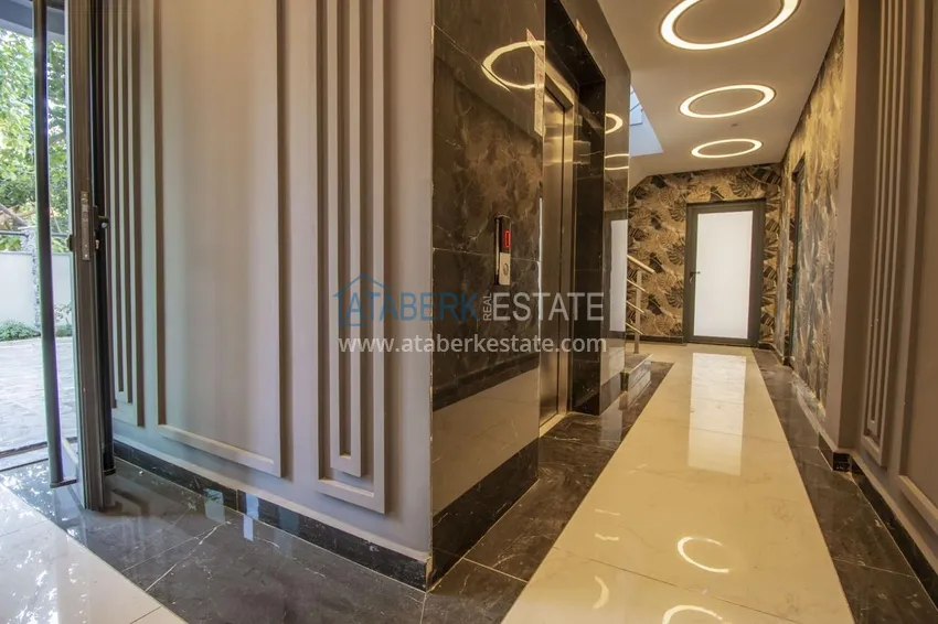 Apartament 1+1 z meblami i przeszklonym balkonem, dzielnica Oba — Alanya 10 