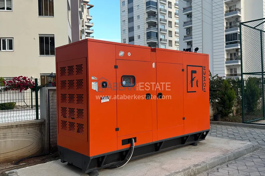 Stylowy apartament z 2 sypialniami i widokiem na góry w centrum Teje, Mersin 9 