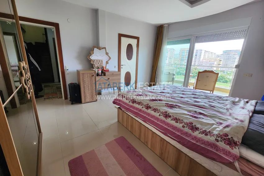 Kupuj  Penthouse duplex 3+1 umeblowany z widokiem na morze i góry, dzielnica Kestel — Alanya  11 