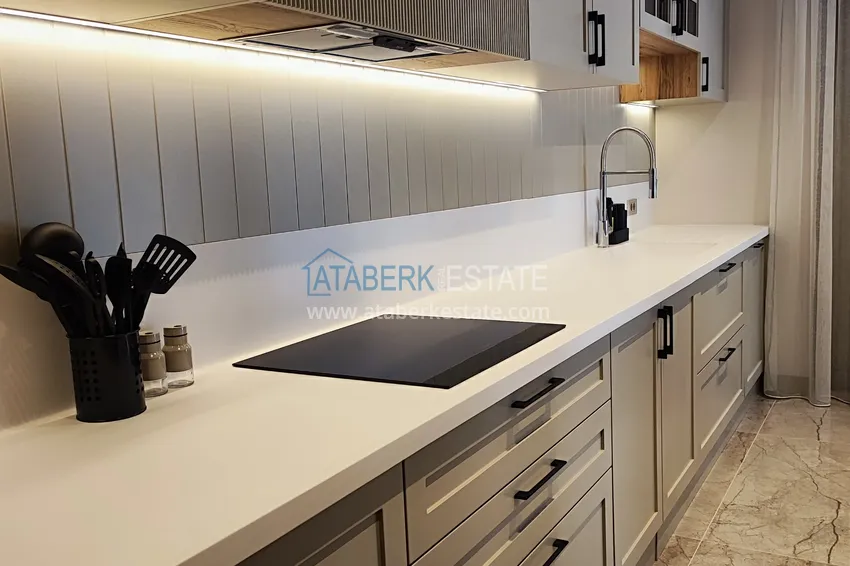 Kupuj  Apartament z dwiema sypialniami z meblami i panoramicznym widokiem na morze w kompleksie premium — Antalya, Kepez 14 