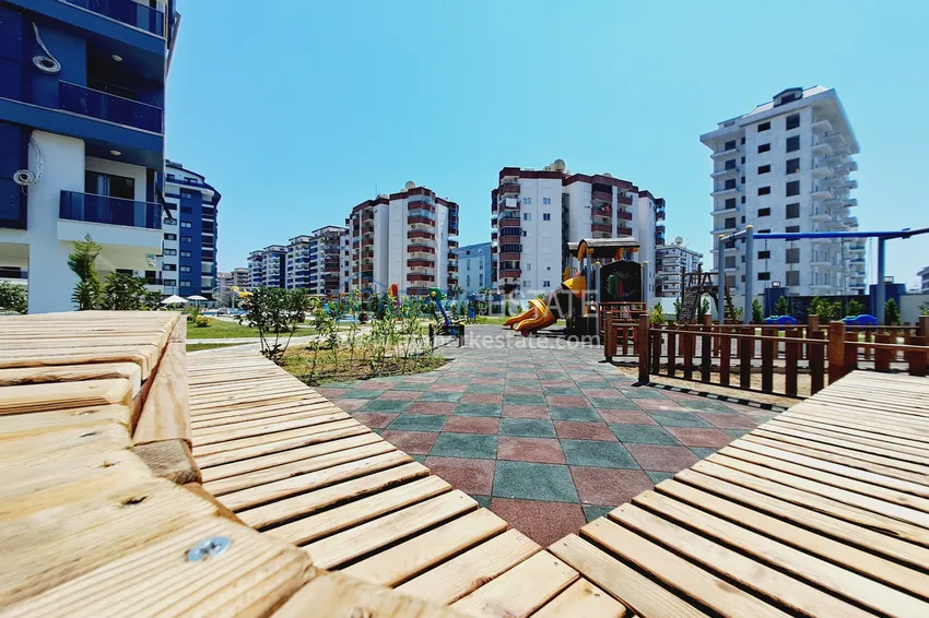 Apartament 1+1 z nowymi meblami i widokiem na góry w nowoczesnym kompleksie - dzielnica Mahmutlar, Alanya 13 