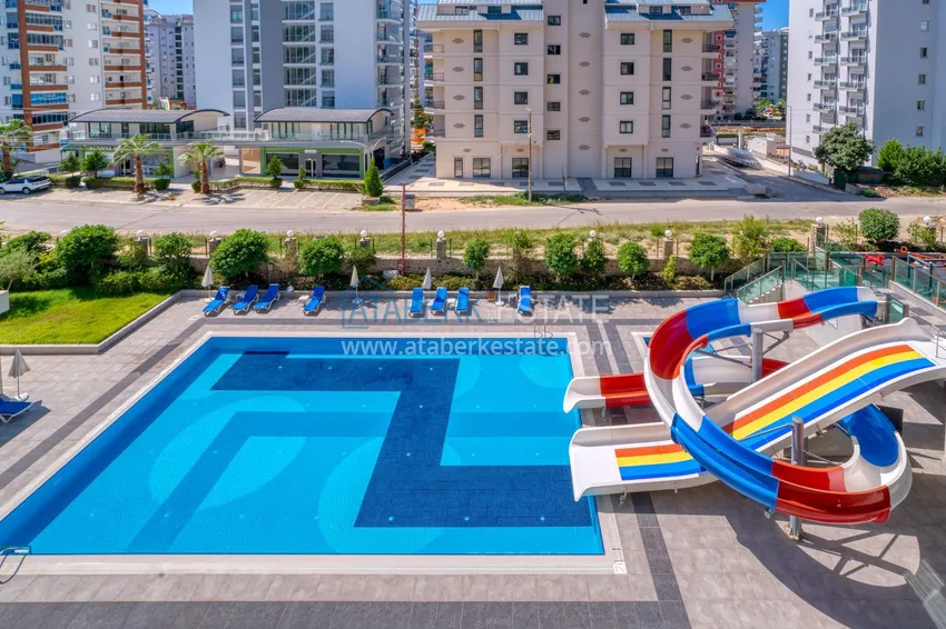 Apartament pod klucz z dwiema sypialniami w Mahmutlar w nowoczesnym kompleksie 11 