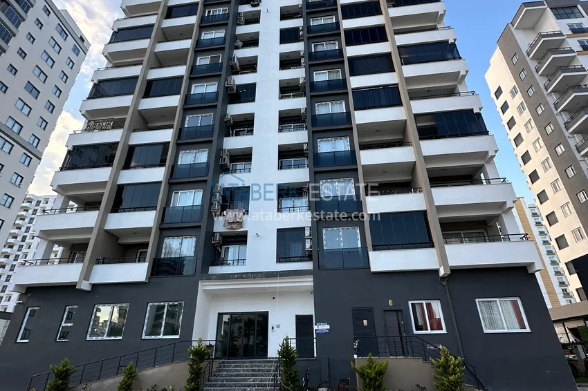 Stylowy apartament z 2 sypialniami i widokiem na góry w centrum Teje, Mersin 10 