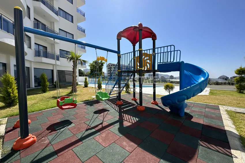 Apartament 1+1 z meblami i widokiem na morze, dzielnica Mahmutlar — Alanya 14 