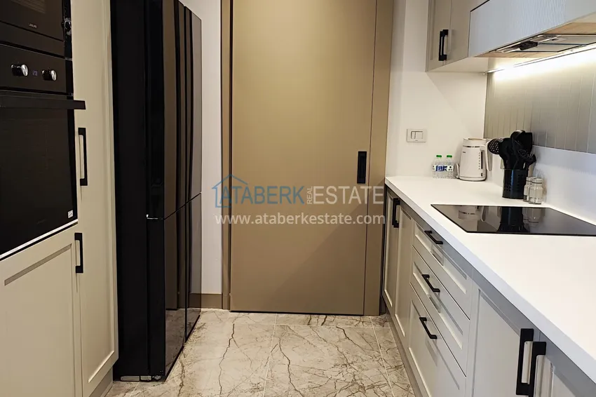 Kupuj  Apartament z dwiema sypialniami z meblami i panoramicznym widokiem na morze w kompleksie premium — Antalya, Kepez 15 