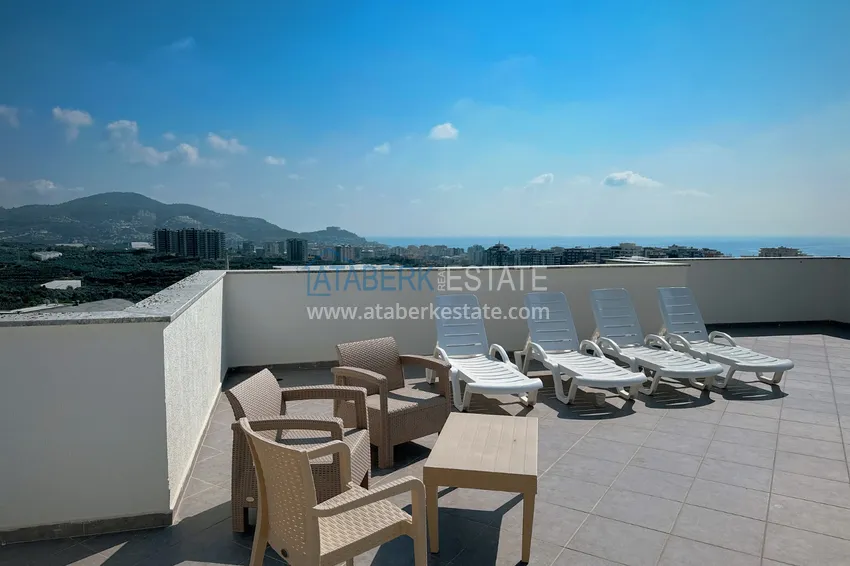 Apartament 1+1 z meblami i widokiem na morze, dzielnica Mahmutlar — Alanya 17 