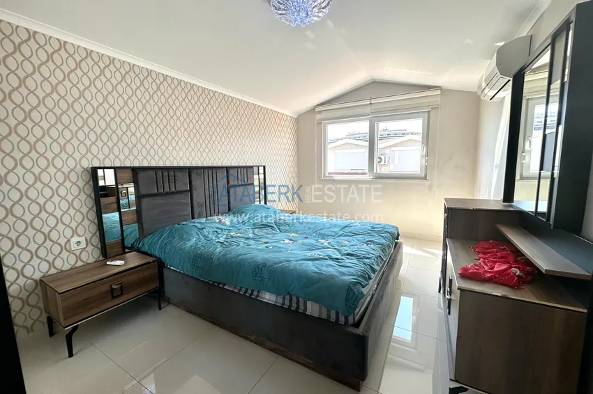 Kupuj  Dwupoziomowy penthouse z widokiem na morze w ultra-luksusowym kompleksie w dzielnicy Alanya Kestel 14 