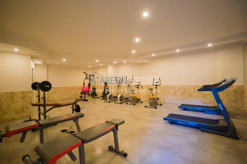 Apartament z dwiema sypialniami z meblami i oddzielnym apartamentem kuchennym w Mahmutlar 16 