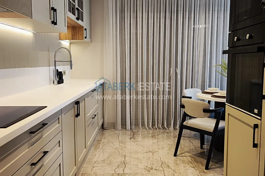 Kupuj  Apartament z dwiema sypialniami z meblami i panoramicznym widokiem na morze w kompleksie premium — Antalya, Kepez 16 
