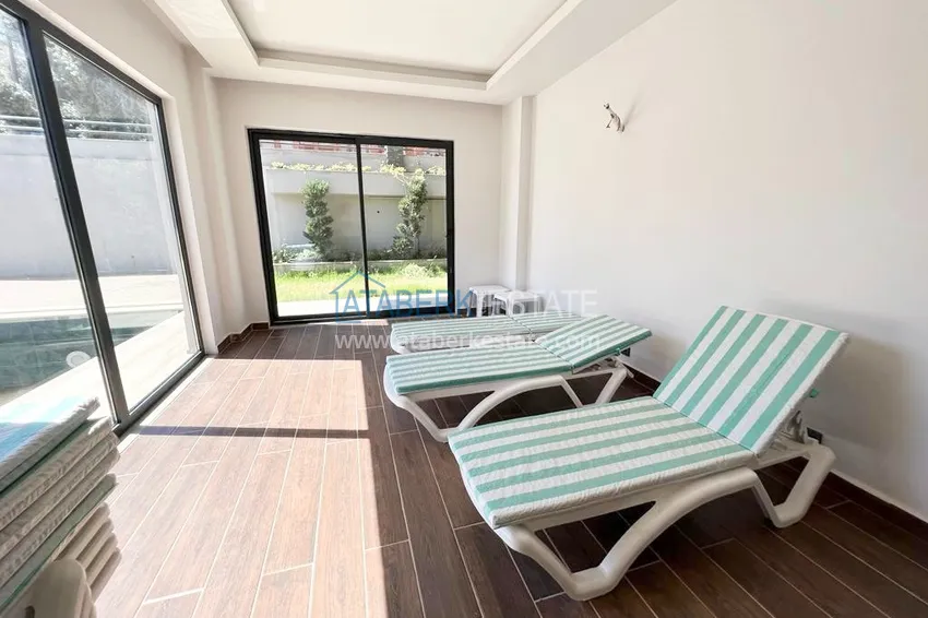 Apartament 1+1 z meblami i przeszklonym balkonem, dzielnica Oba — Alanya 13 