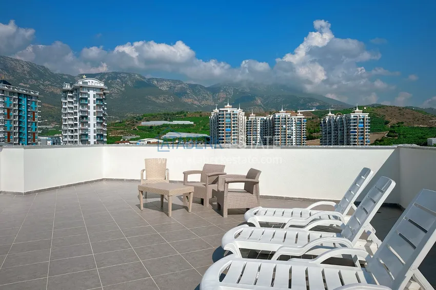 Apartament 1+1 z meblami i widokiem na morze, dzielnica Mahmutlar — Alanya 18 