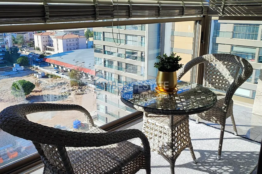 Kupuj  Apartament z dwiema sypialniami z meblami i panoramicznym widokiem na morze w kompleksie premium — Antalya, Kepez 17 