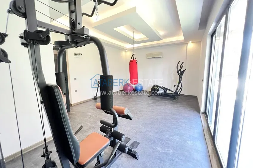 Apartament 1+1 z meblami i przeszklonym balkonem, dzielnica Oba — Alanya 14 