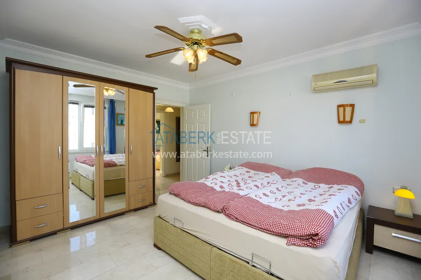 Kupuj  Apartament pod klucz 2+1 z przeszklonymi kormoranami i widokiem na morze w centrum Alanyi  15 