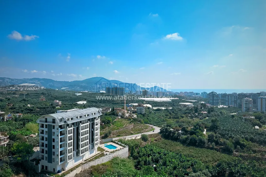 Apartament 1+1 z meblami i widokiem na morze, dzielnica Mahmutlar — Alanya 20 
