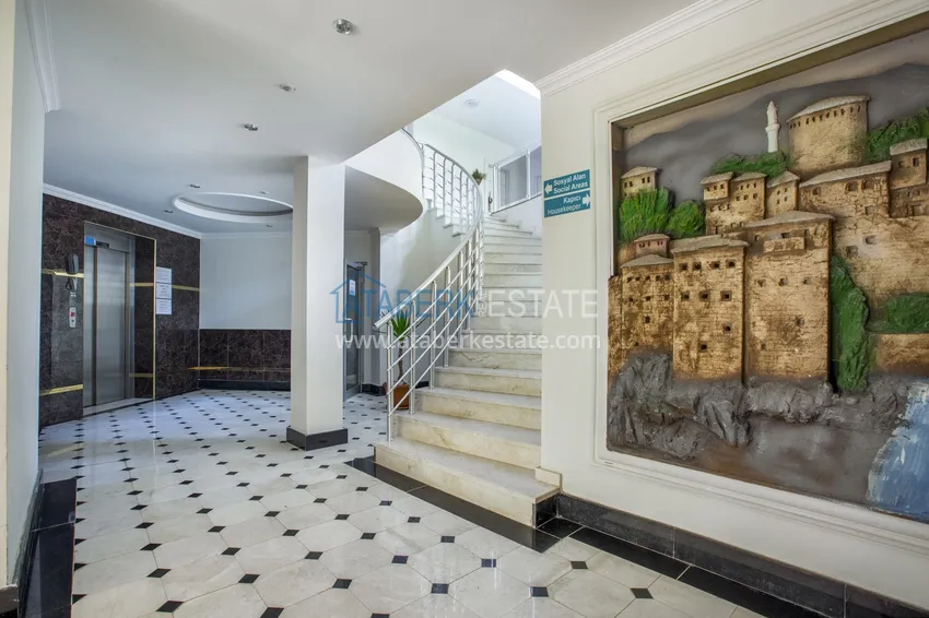 Dwupoziomowy penthouse z widokiem na morze w ultra-luksusowym kompleksie w dzielnicy Alanya Kestel 14 