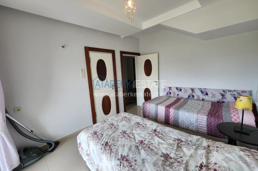 Kupuj  Penthouse duplex 3+1 umeblowany z widokiem na morze i góry, dzielnica Kestel — Alanya  17 