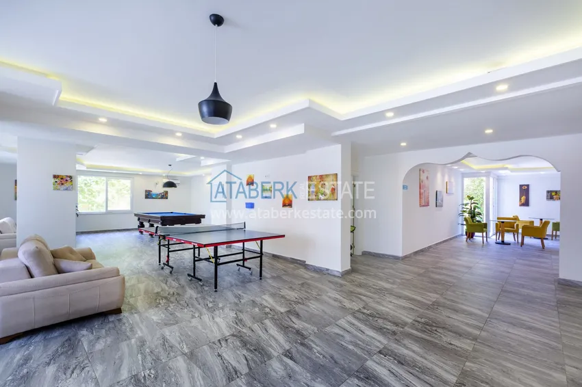 Dwupoziomowy penthouse z widokiem na morze w ultra-luksusowym kompleksie w dzielnicy Alanya Kestel 15 