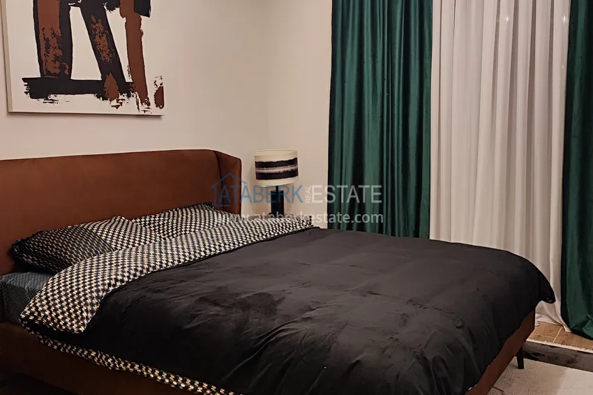 Kupuj  Apartament z dwiema sypialniami z meblami i panoramicznym widokiem na morze w kompleksie premium — Antalya, Kepez 19 