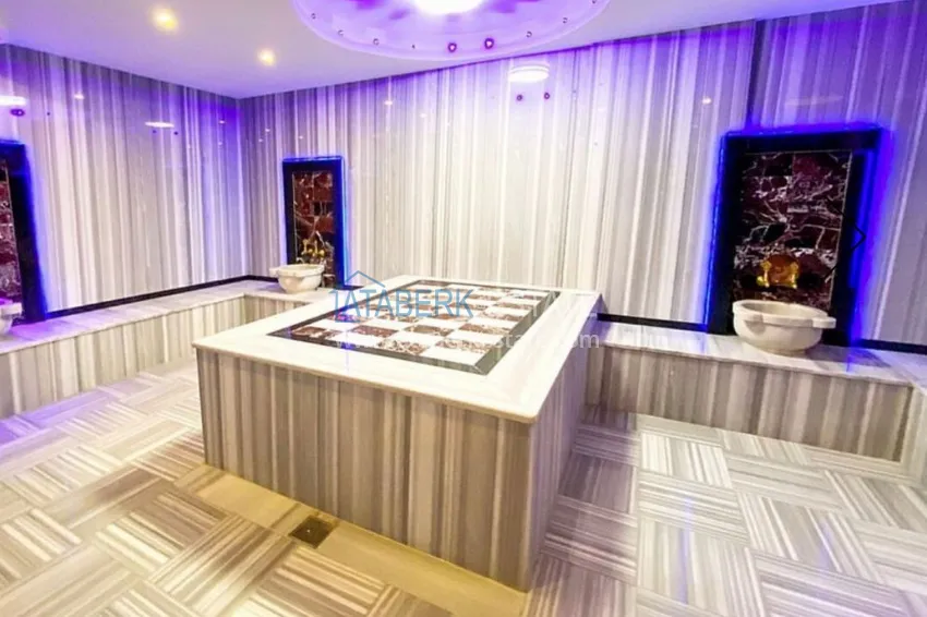 Apartament z dwiema sypialniami z meblami i oddzielnym apartamentem kuchennym w Mahmutlar 19 