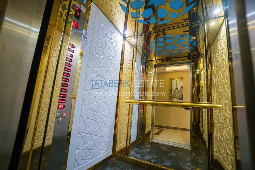 Apartament z dwiema sypialniami z meblami i oddzielnym apartamentem kuchennym w Mahmutlar 20 