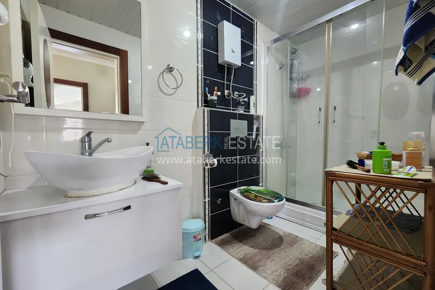Kupuj  Penthouse duplex 3+1 umeblowany z widokiem na morze i góry, dzielnica Kestel — Alanya  18 