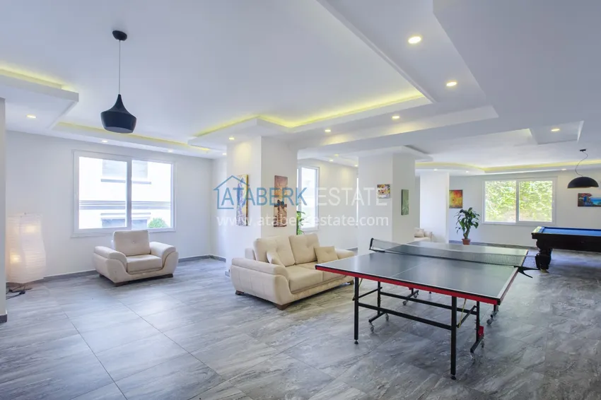 Dwupoziomowy penthouse z widokiem na morze w ultra-luksusowym kompleksie w dzielnicy Alanya Kestel 16 
