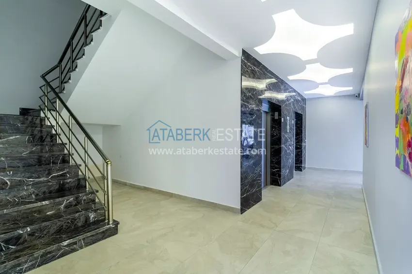 Jednopokojowy apartament z widokiem na morze i góry, dzielnica Mahmutlar — Alanya 16 