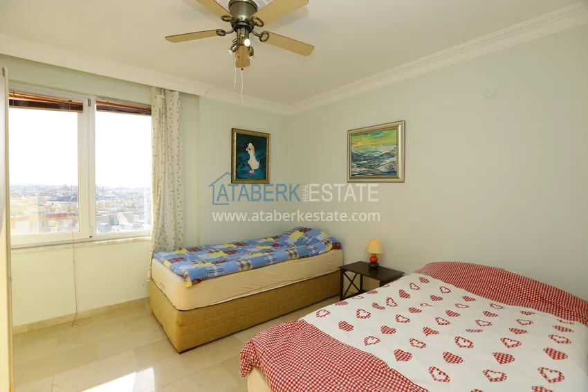 Kupuj  Apartament pod klucz 2+1 z przeszklonymi kormoranami i widokiem na morze w centrum Alanyi  18 
