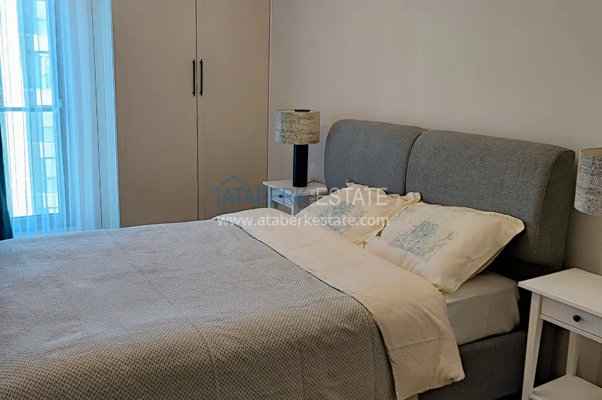 Kupuj  Apartament z dwiema sypialniami z meblami i panoramicznym widokiem na morze w kompleksie premium — Antalya, Kepez 22 