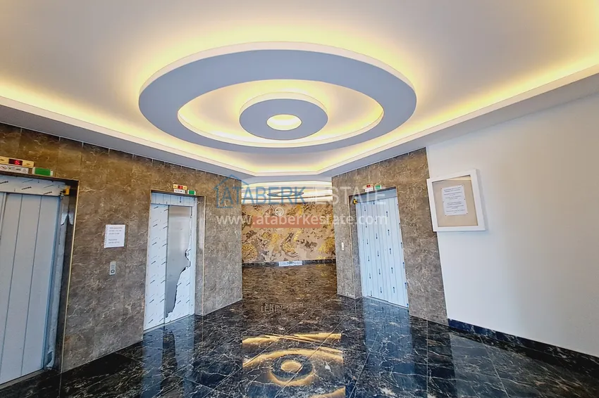 Apartament 1+1 z nowymi meblami i widokiem na góry w nowoczesnym kompleksie - dzielnica Mahmutlar, Alanya 20 