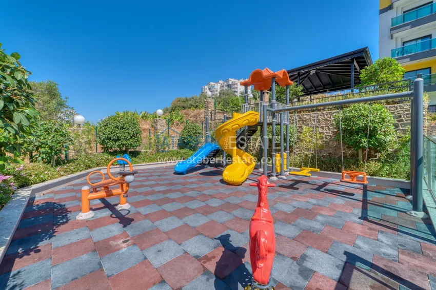 Apartament pod klucz z dwiema sypialniami w Mahmutlar w nowoczesnym kompleksie 19 