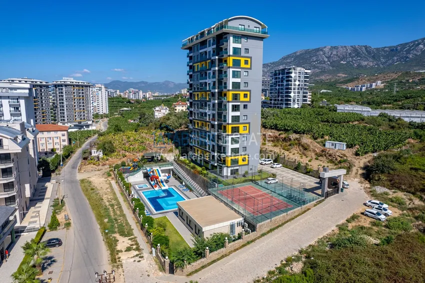 Apartament pod klucz z dwiema sypialniami w Mahmutlar w nowoczesnym kompleksie 1 