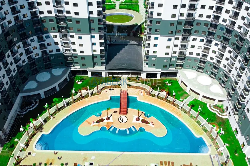 Umeblowany apartament z jedną sypialnią w kompleksie z infrastrukturą hotelową, dzielnica Mahmutlar — Alanya  2 