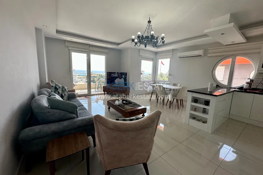 Kupuj  Dwupoziomowy penthouse z widokiem na morze w ultra-luksusowym kompleksie w dzielnicy Alanya Kestel 2 