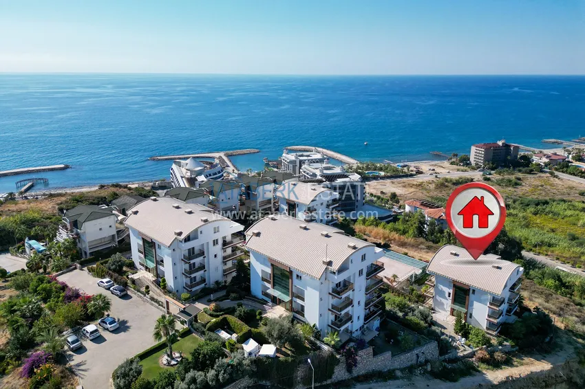 Apartament pod klucz z widokiem na morze w Alanyi, dzielnica Konakli — 250 metrów od morza 1 