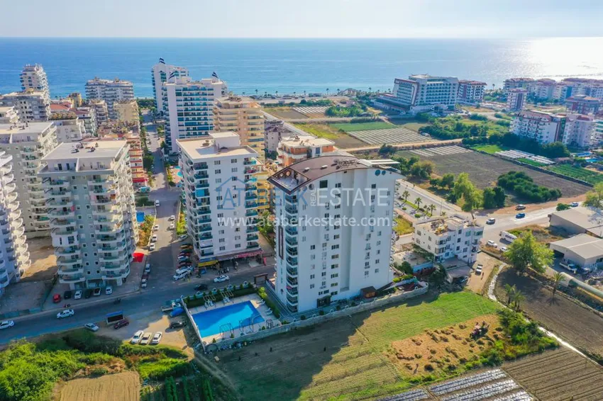 Apartament z dwiema sypialniami z meblami i oddzielnym apartamentem kuchennym w Mahmutlar 1 