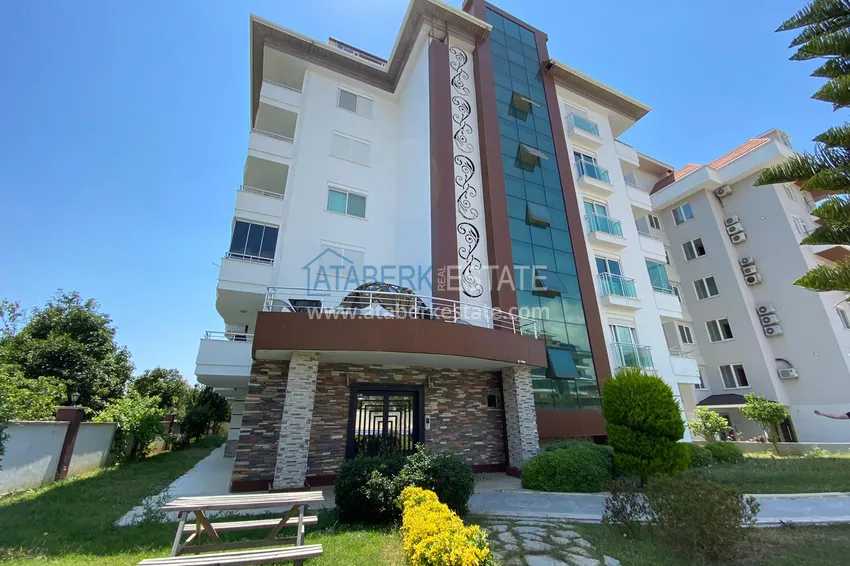 Penthouse duplex 3+1 umeblowany z widokiem na morze i góry, dzielnica Kestel — Alanya  1 