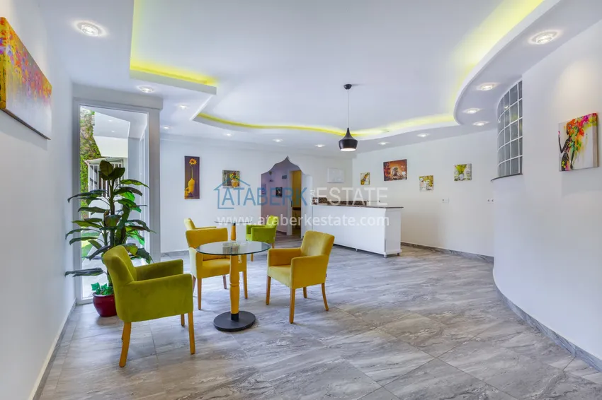 Dwupoziomowy penthouse z widokiem na morze w ultra-luksusowym kompleksie w dzielnicy Alanya Kestel 19 