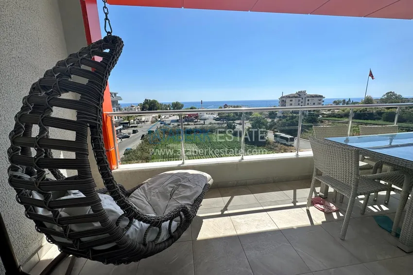 Kupuj  Dwupoziomowy penthouse z widokiem na morze w ultra-luksusowym kompleksie w dzielnicy Alanya Kestel 21 