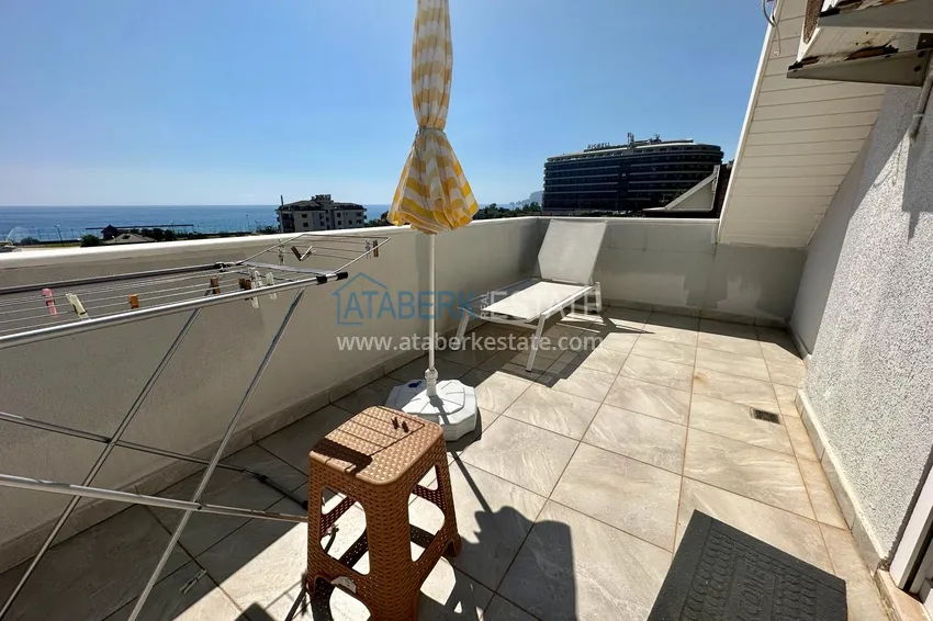 Kupuj  Dwupoziomowy penthouse z widokiem na morze w ultra-luksusowym kompleksie w dzielnicy Alanya Kestel 23 