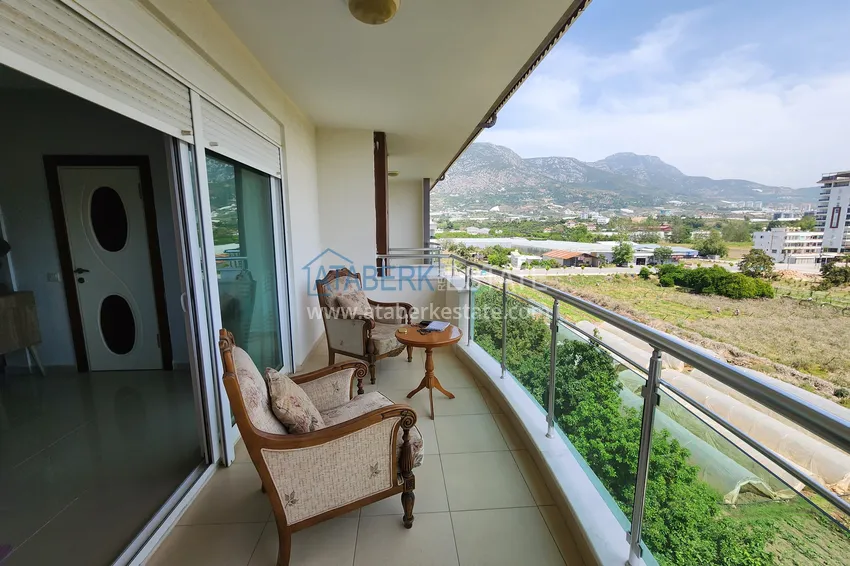 Kupuj  Penthouse duplex 3+1 umeblowany z widokiem na morze i góry, dzielnica Kestel — Alanya  24 