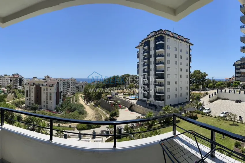 Kupuj  Mieszkanie do wynajęcia w Alanya, jedna sypialnia z meblami i widokiem na morze A20 24 